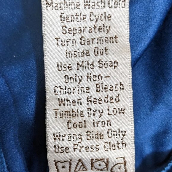 Draper's & Damon's Blue Microsuede Button Up Round Hem Shacket - size 1X NWOT - Picture 14 of 14